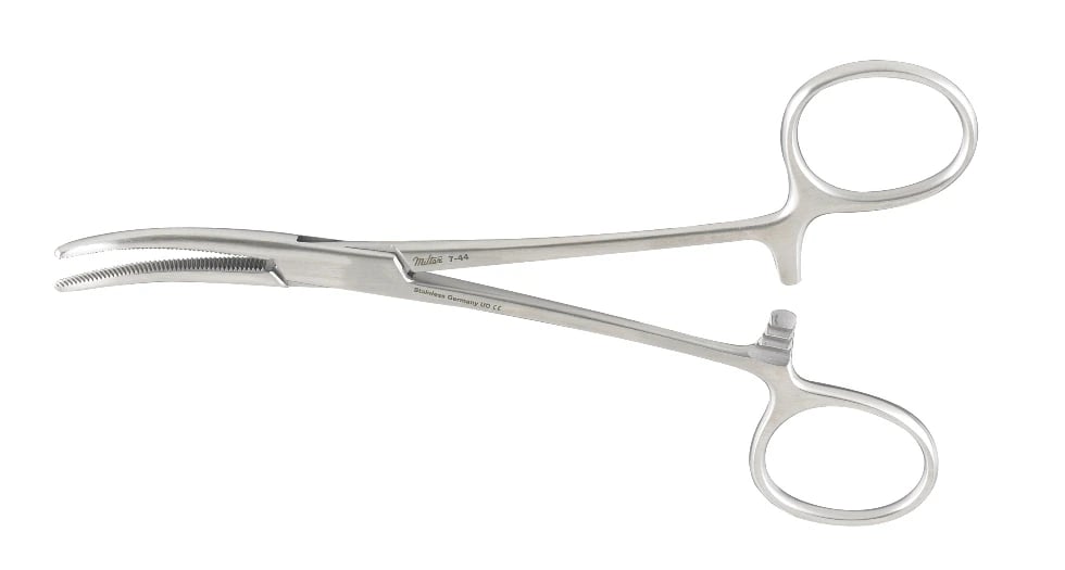 Miltex Crile Forceps, Curved, 5.5" (14 cm), Serrated Tips, #20