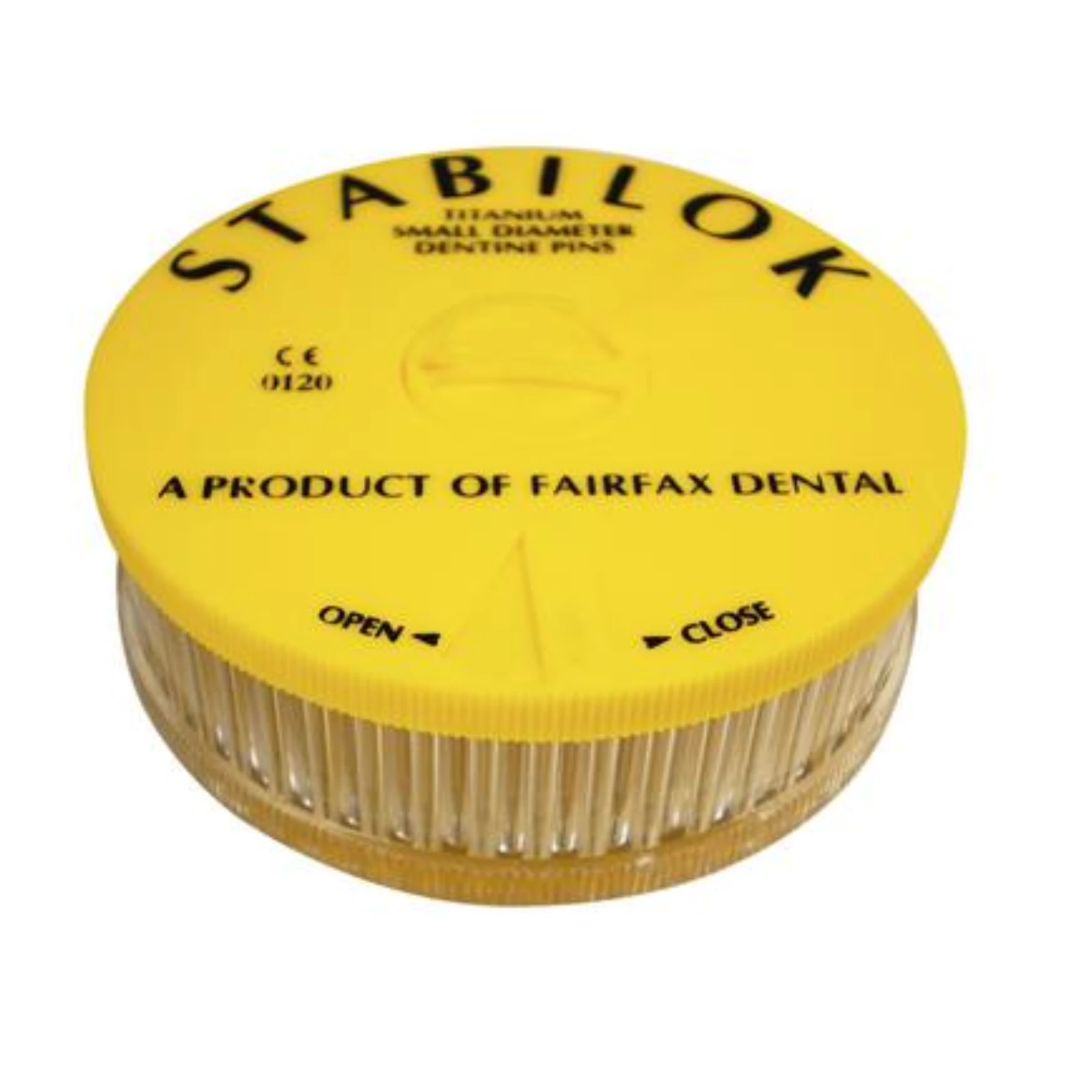 Stabilok Standard Kit, Titanium, Yellow, .021", 20 Pins with 1 Drill