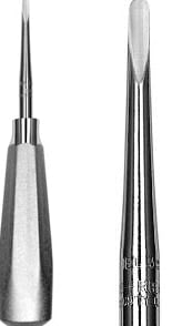 Hu-Friedy Luxating Elevator, Straight, 3mm Wide, #510 Large Tapered Hexagon Handle, EL3S