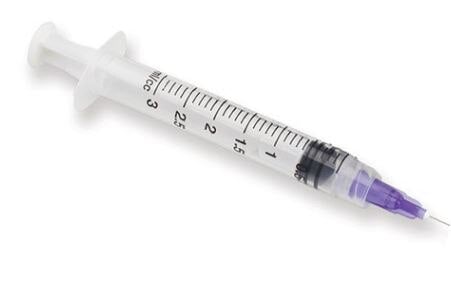 Vista-Probe Pre-Tipped Syringes, 12cc Luer Lock, 30ga Closed-End Side-Port Tip, 100/Box, #316219