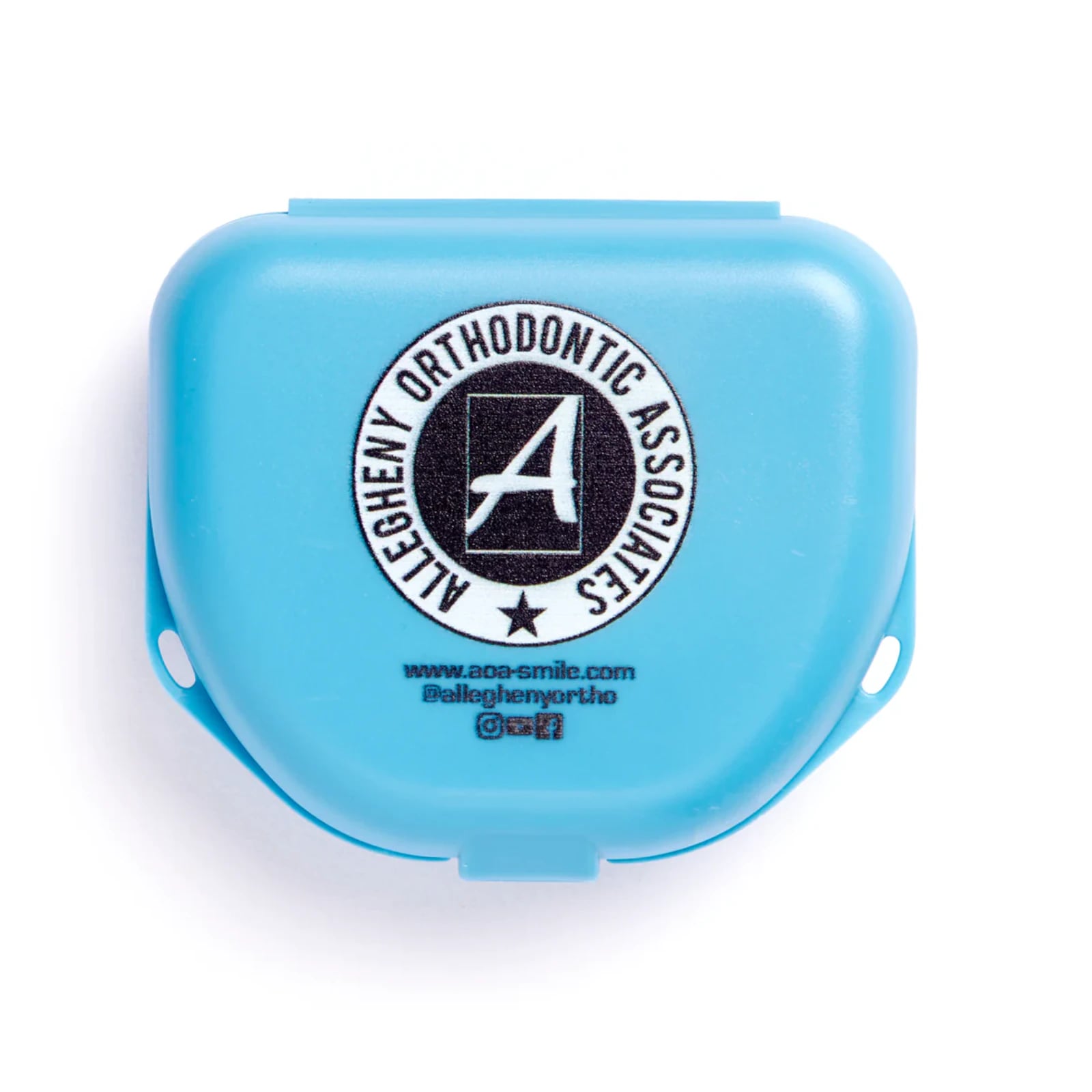 Zirc Imprinted Retainer Box, 1" Deep, Neon Blue, 144/Pack, 25V500N