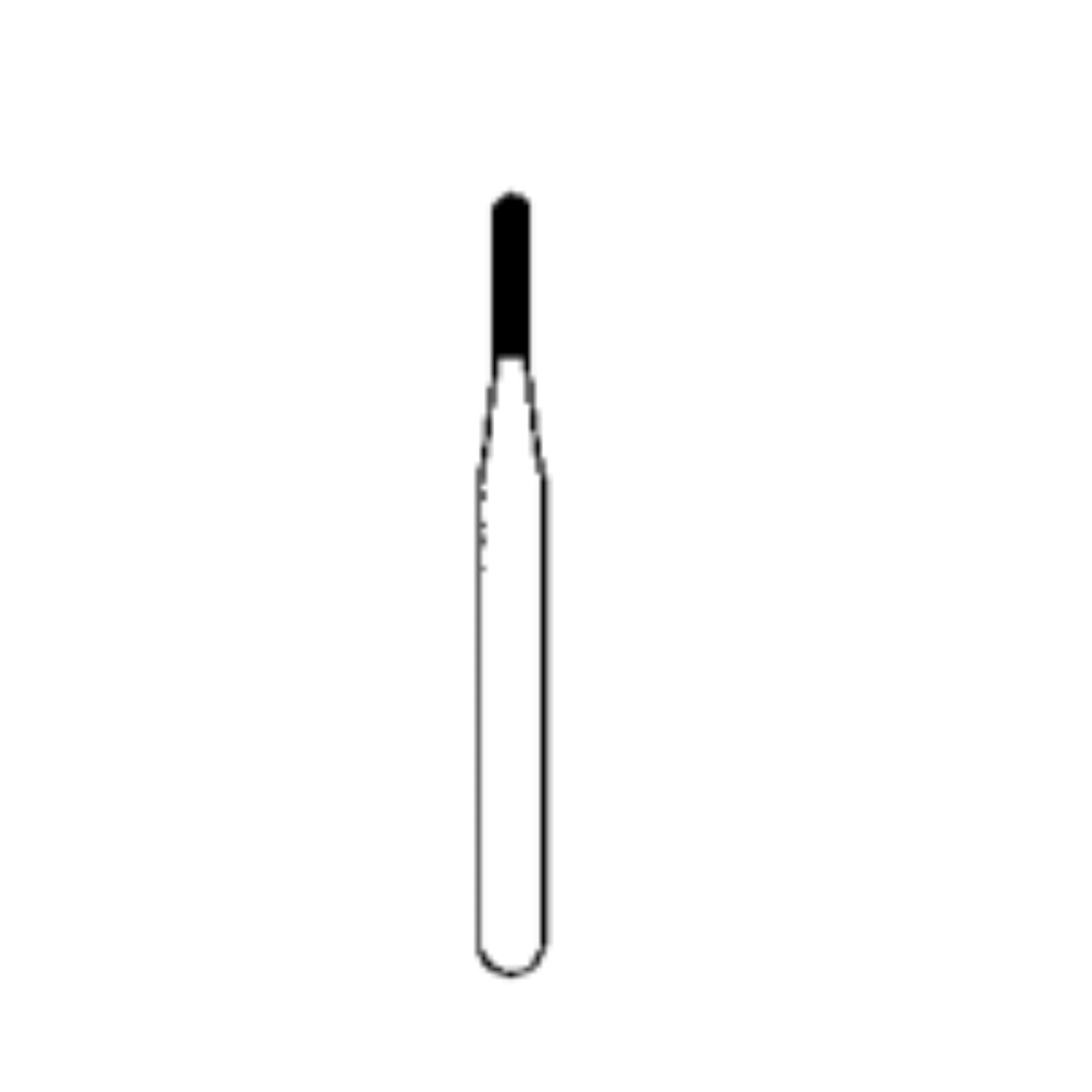 Alpen® Carbide Operative & Surgical Bur, FG, Round End Crosscut Fissure #1556, 0.9 mm Diameter, 10/Pkg