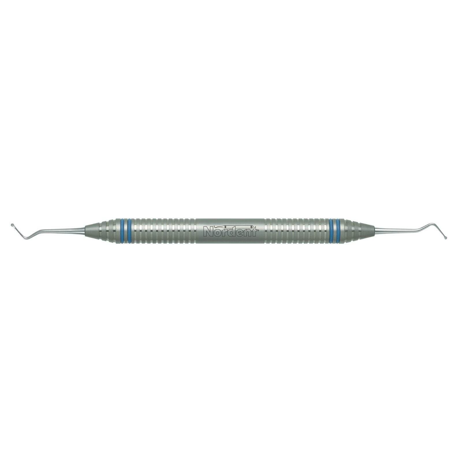 Nordent Excavator #1 Spoon, Double End, 1.2mm Head Size #17, DuraLite ColorRings Handle, Each