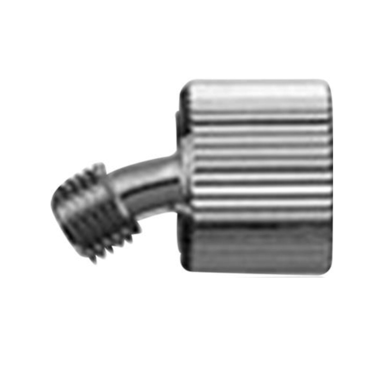 Miltex Integra N-Tralig 30-Degree Syringe Adapter Hub, Stainless Steel, 1/Pk