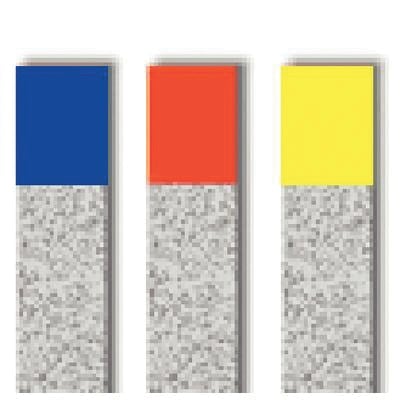 NTI Diamond Finishing Strips, Wide, 3.75 mm, Superfine (Yellow), Non-Serrated, 10/Pk, FS3-SF