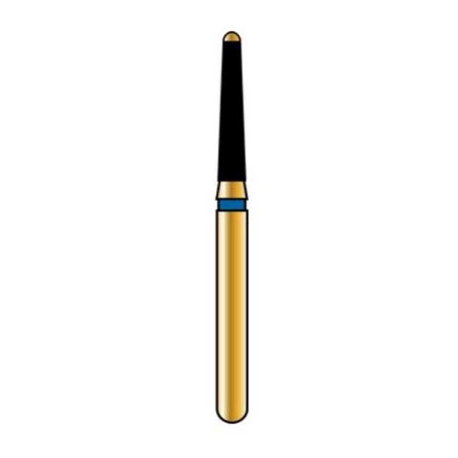Alpen Multilayer Diamond Bur FG 851-012, Coarse Grit, Round End Taper, Friction Grip, 5/Pk