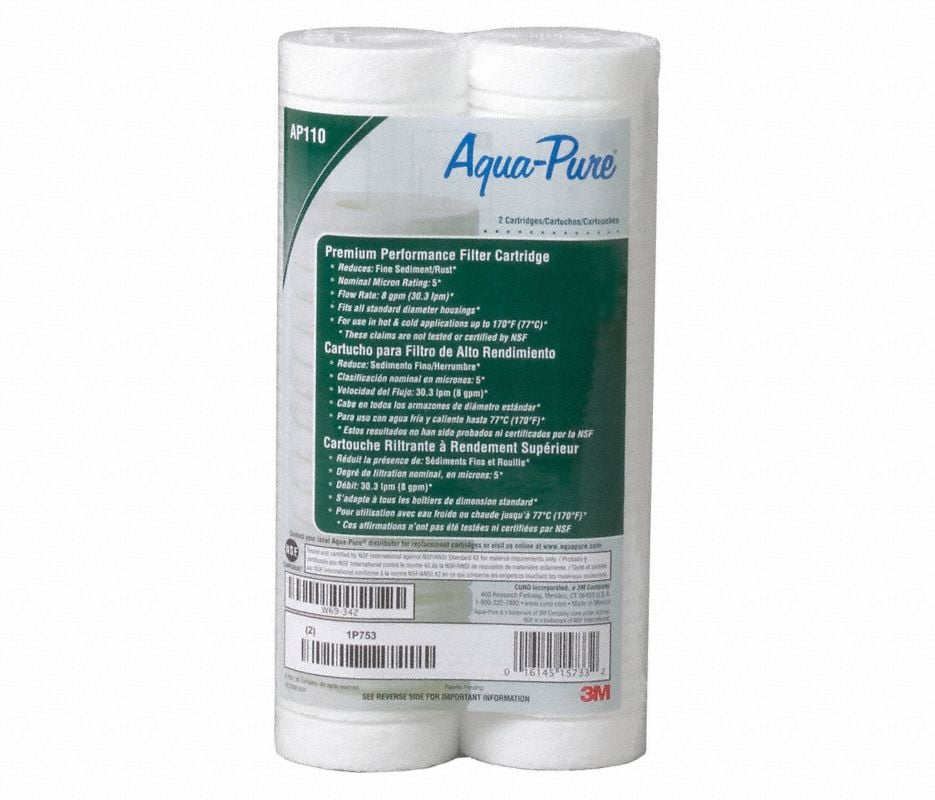 Aqua Pure Water Filter Cartridge, 5 Micron, 2/Pk
