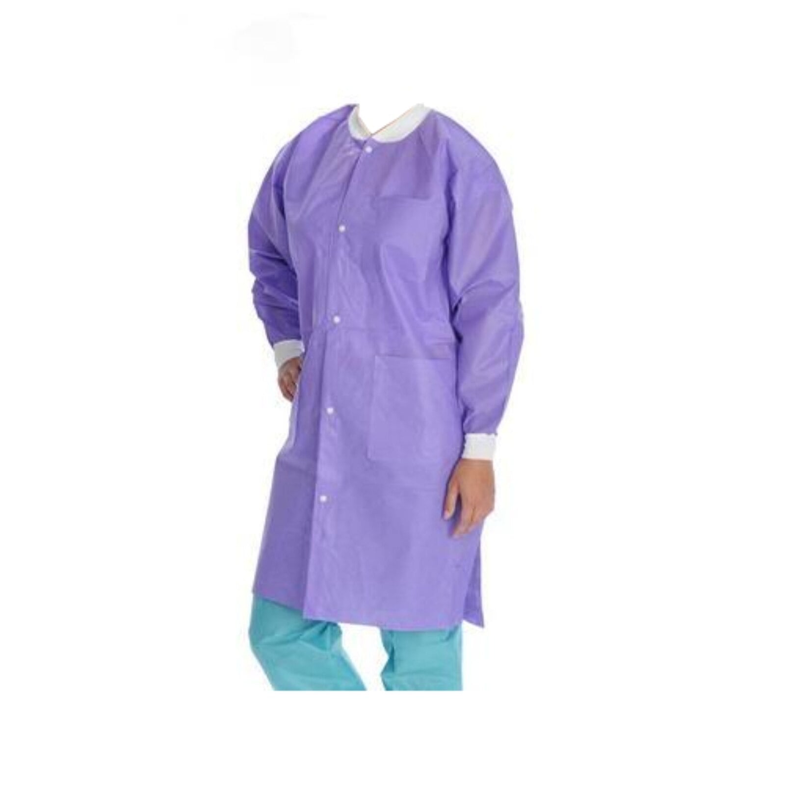 Valumax Extra-Safe AAMI Level 3 Fluid-Resistant Lab Coat, Purple, 2XL, 10/Pack (3660PP2XL)