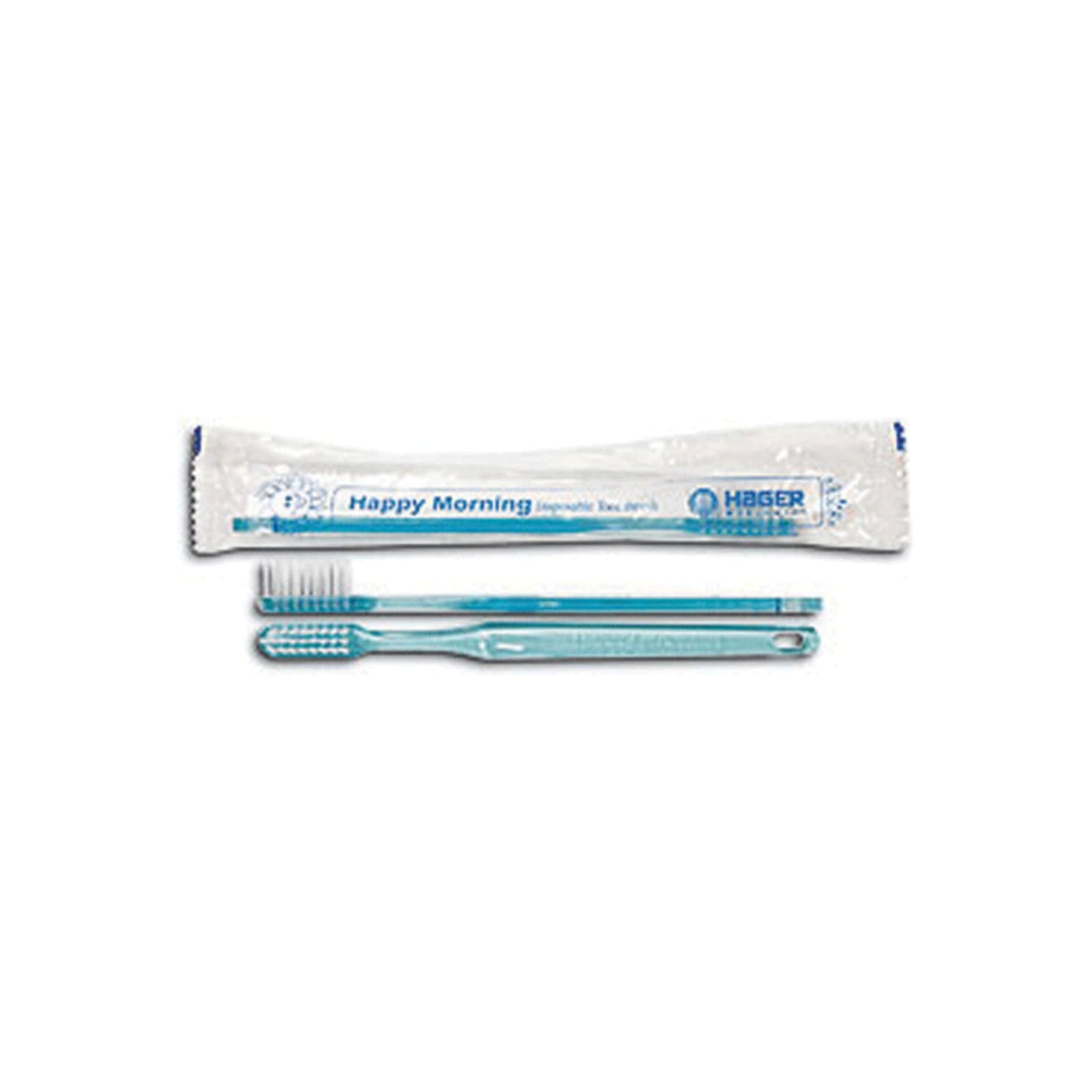 Happy Morning Disposable Pre-Pasted Toothbrush with Mint Toothpaste, Soft Bristles, Individually Wrapped, 100/Box, 605401