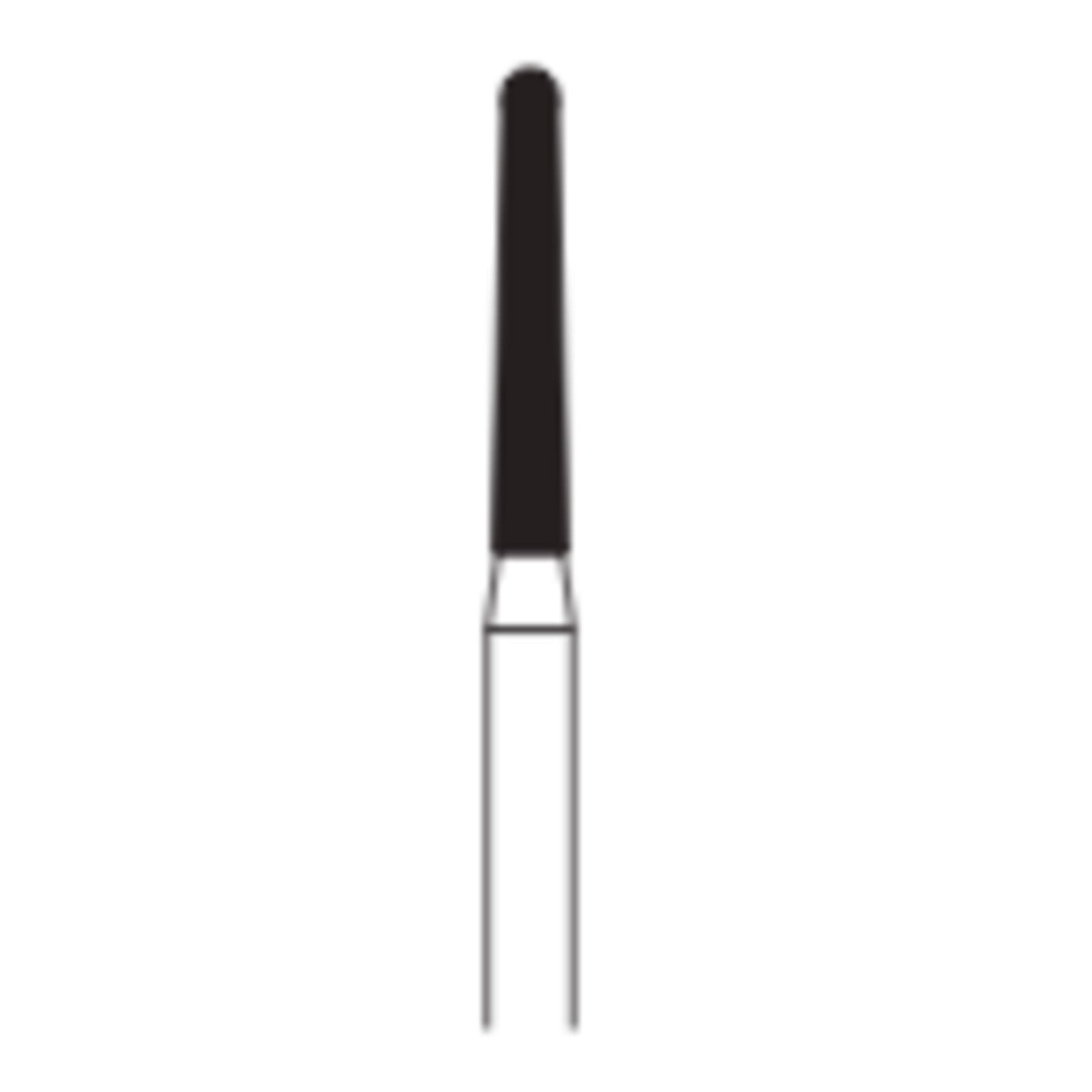 Long Round End Taper Diamond Burs 856L-014C, 6/Pk