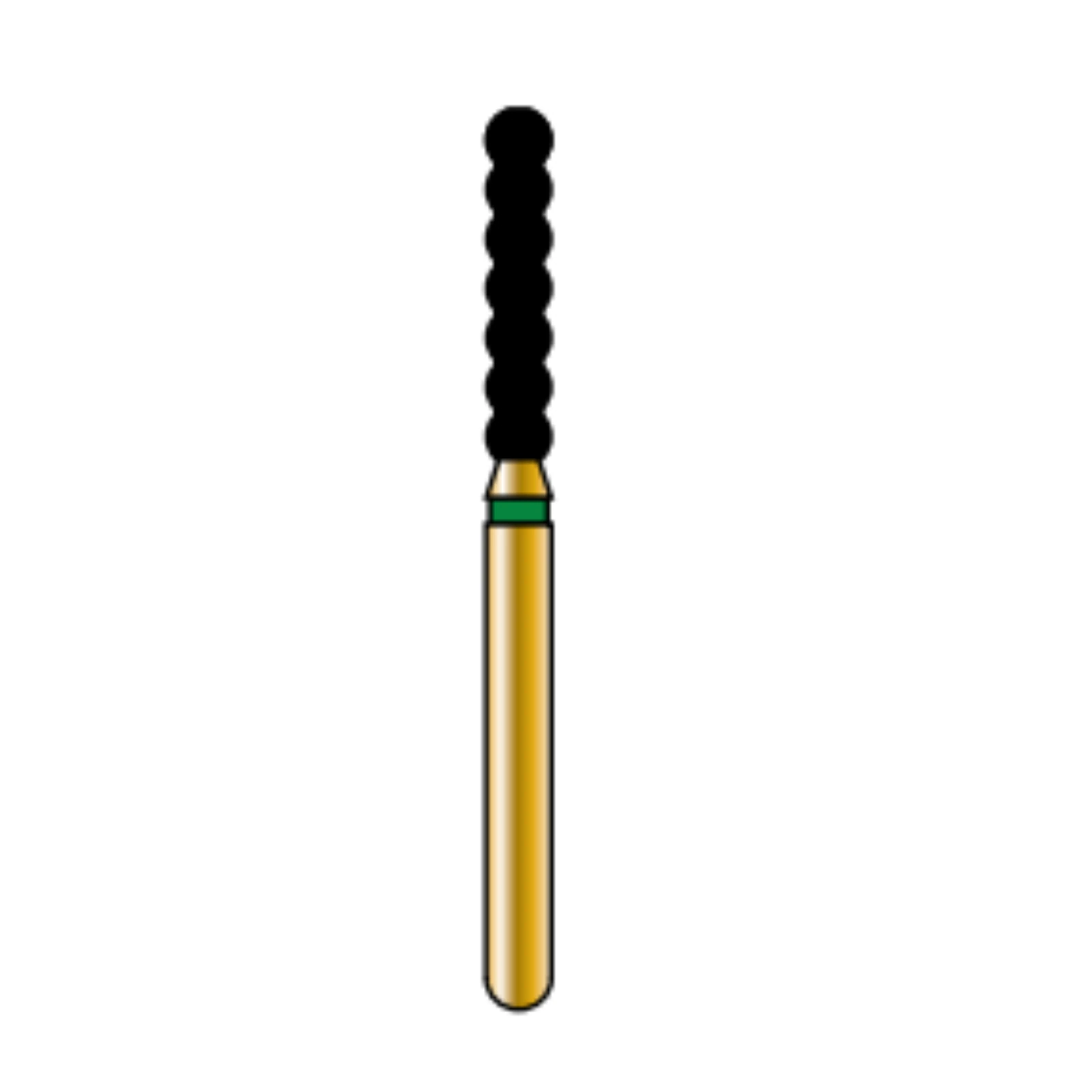 Alpen Multilayer Diamond Bur FG 6052-018, Coarse Grit, Striated Cylinder, 5/Pk, R6052C018FG