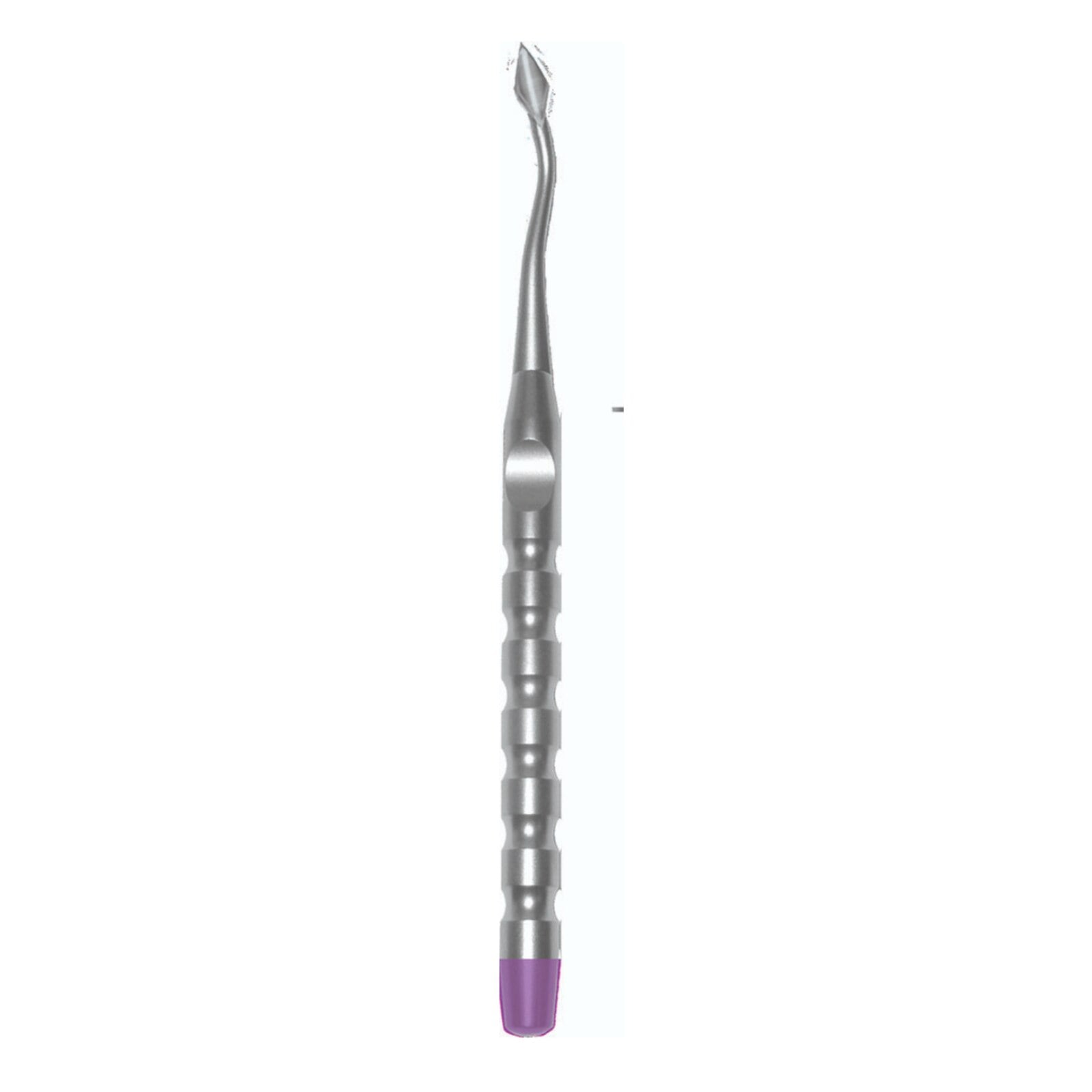 X-Otome Beveled Spade Angled Mesial, Stainless Steel, Purple End Cap, Each