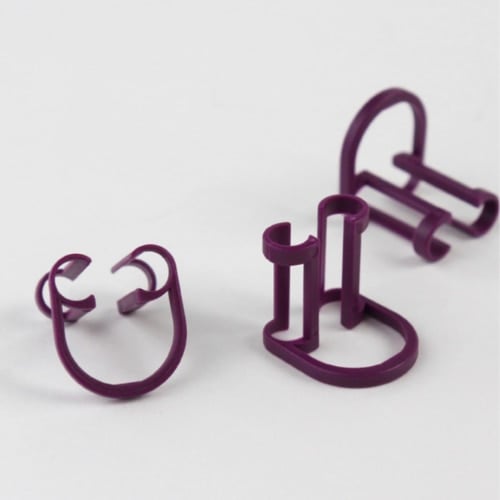 Pascal Isolators Disposable Cotton Roll Holder, Purple, Fits Sizes 1, 2 & 3, 50/Pk, 28-100