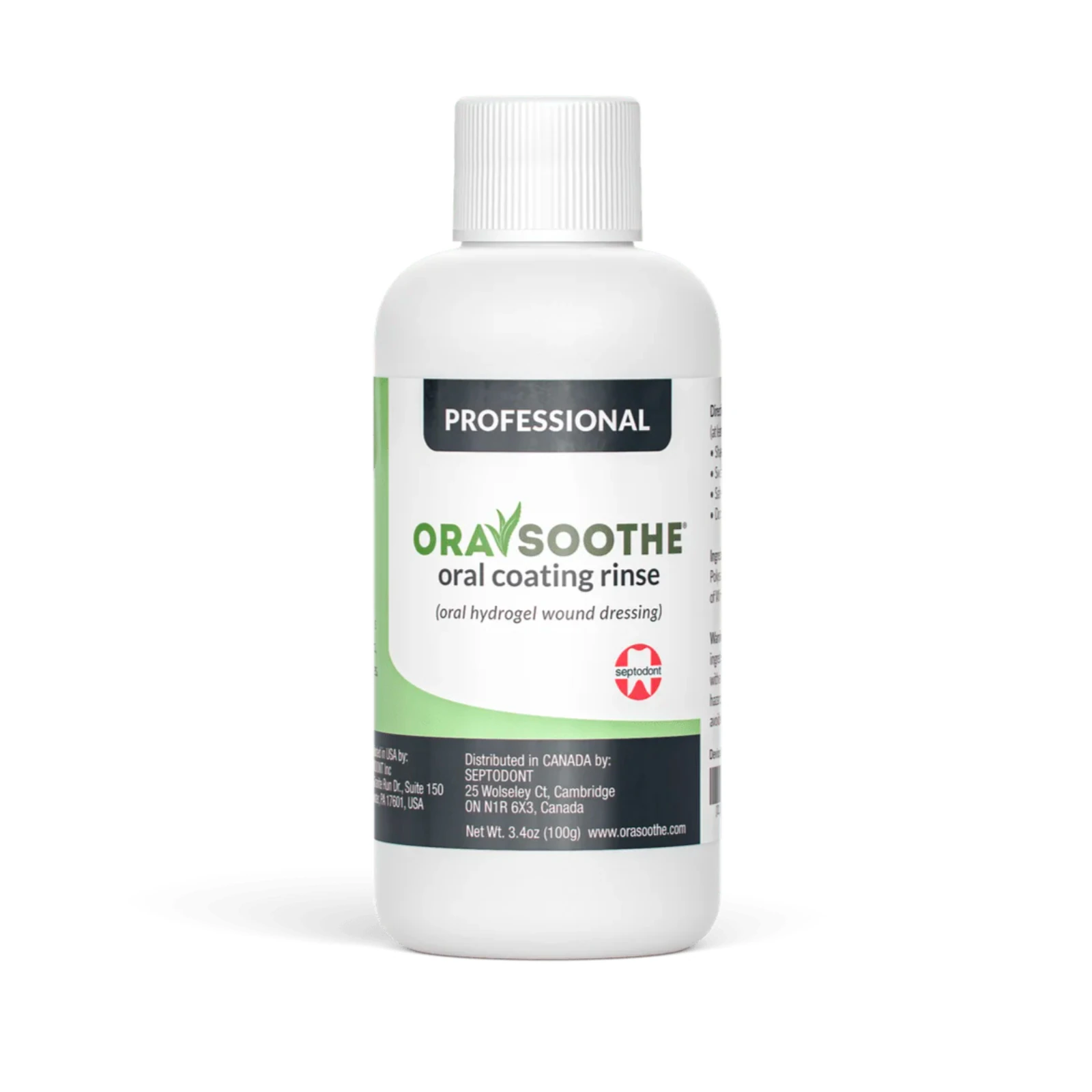 ORASOOTHE Oral Coating Rinse, 3.4 oz, Professional