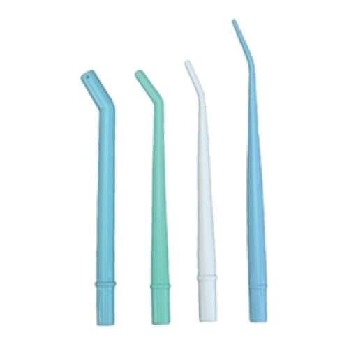 OralSurge II Disposable Surgical Aspirator Tips, 1/4" Orifice, Aquamarine, 6-1/2" Long, 25/Pk, 8020LG-4