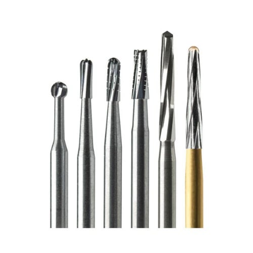 Midwest Once Sterile Trimming & Finishing Carbide Bur, Friction Grip, Tapered Fissure #EF4, 1.0 mm Diameter, 10/Pkg