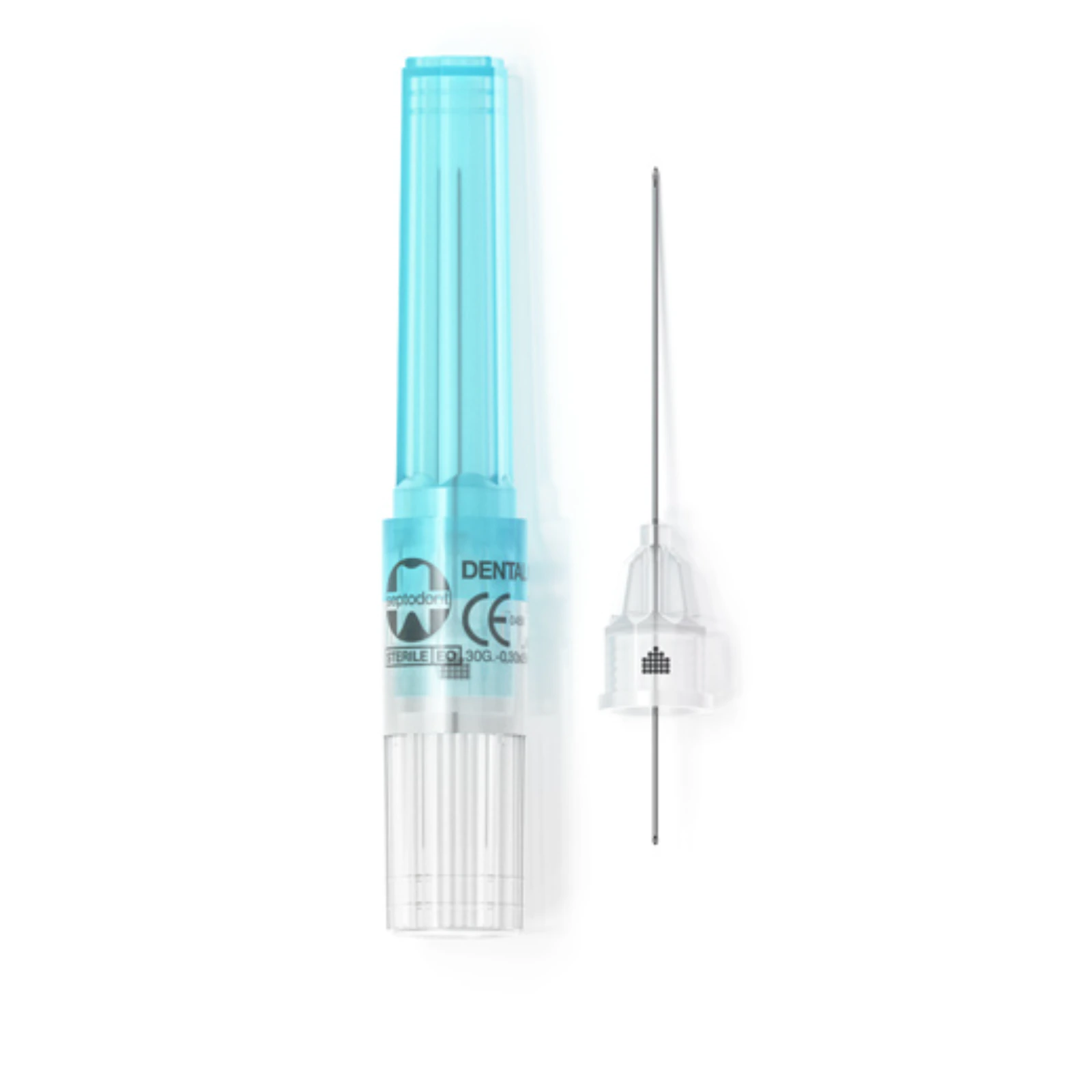 Septodont Septoject Dental Anesthetic Needles, 30 Gauge Short, Blue Hub, 100/Box