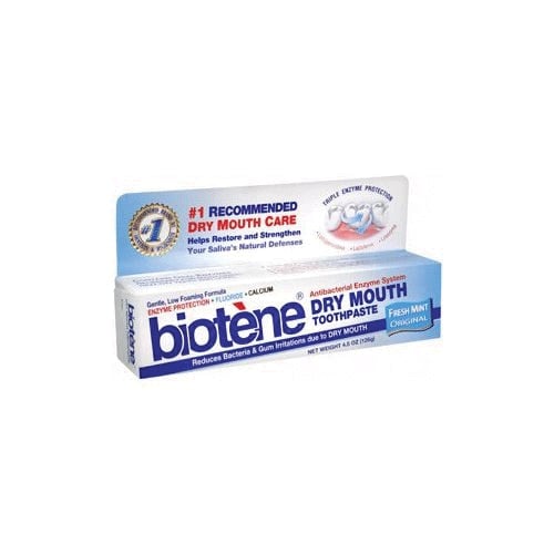 Biotene Dry Mouth Toothpaste, Mint, 4.3 oz Tube, 6/Pk, 10050