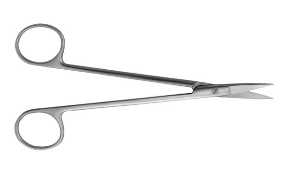 Kelly Scissor 6.25" Straight Serrated, Stainless Steel