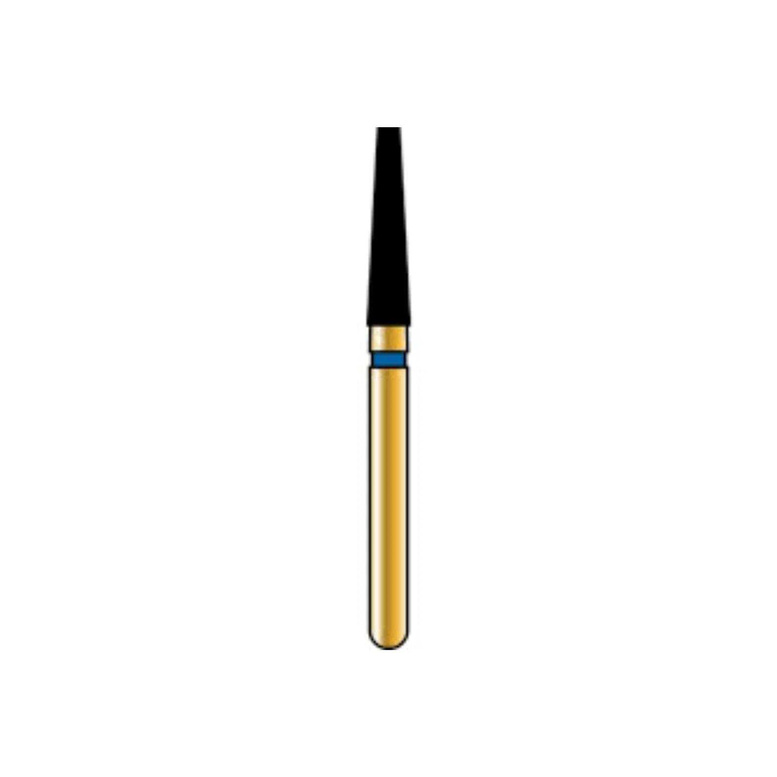 Alpen Multi-Use Diamond Bur FG #847 Flat End Taper, Coarse (Blue Ring), 1.8mm Diameter, 8.0mm Length, Pack of 5