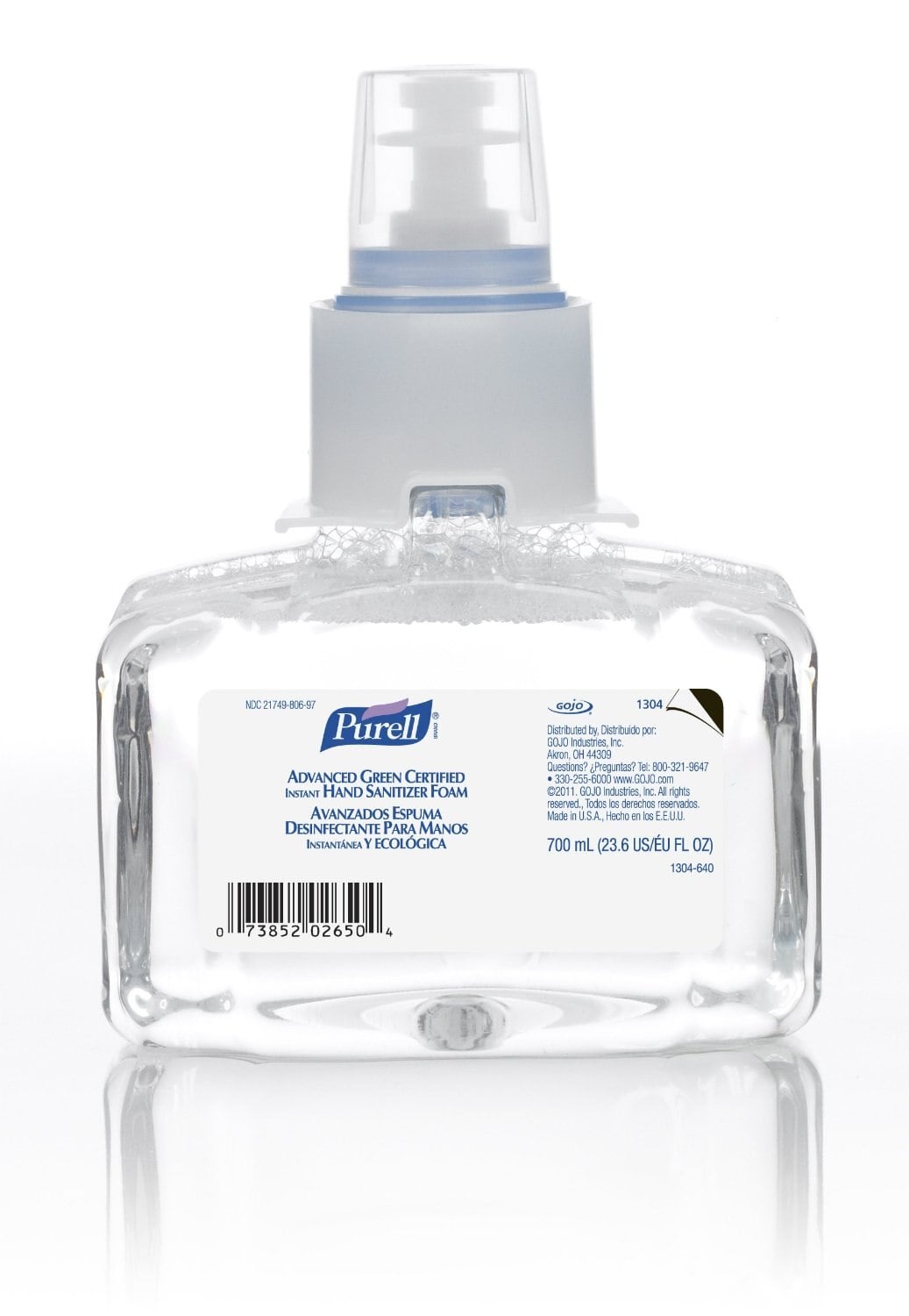 Purell LTX-7 Antibacterial Handwash Foam, 700 mL Bottle, 3/Case