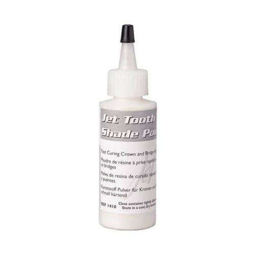 Lang Dental Jet Tooth Shade Acrylic Powder, Dark Incisal, Self-Cure, 2 oz (45 g) Refill