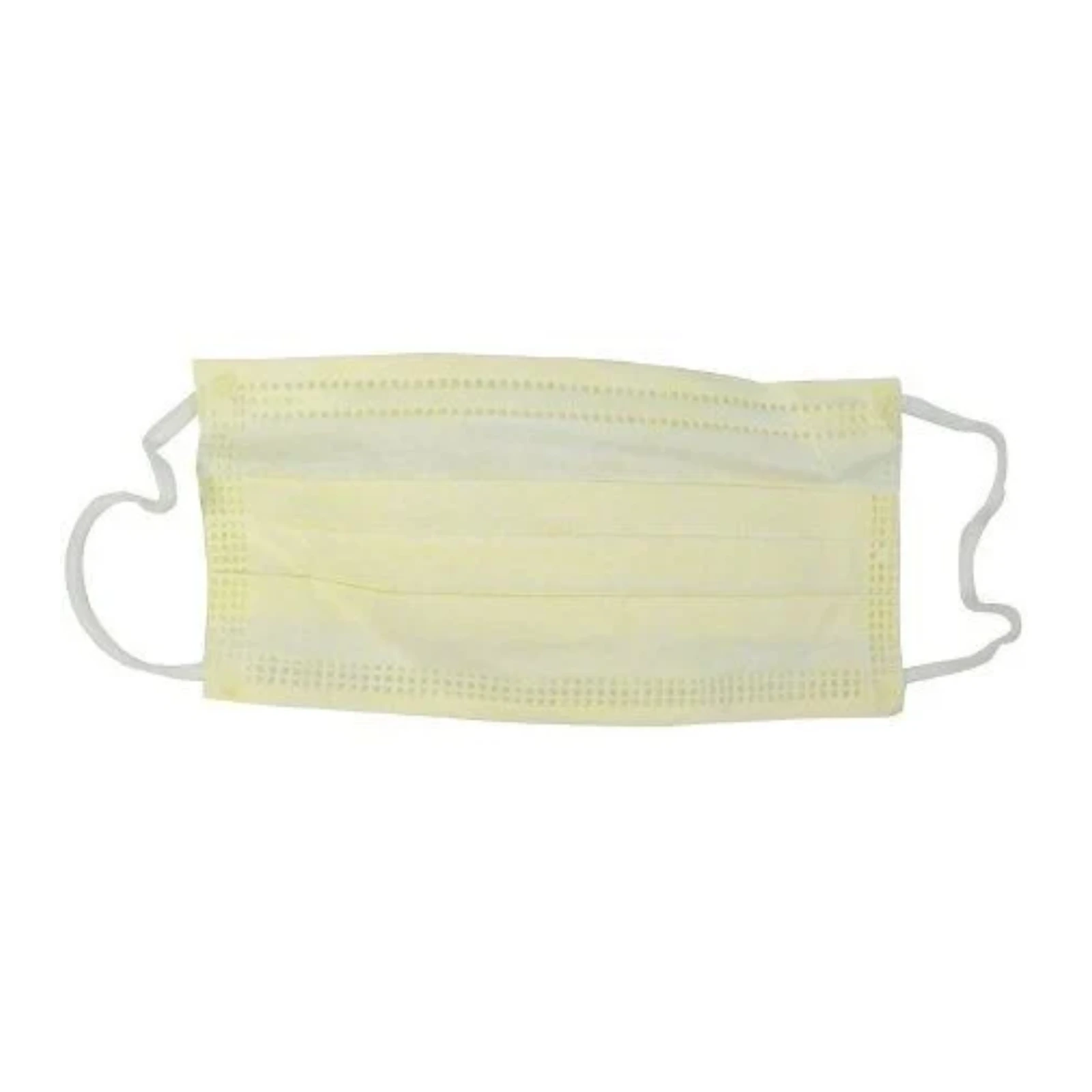 Essentials ASTM Level 1 Earloop Face Masks, Yellow, Latex-Free, 50/Box