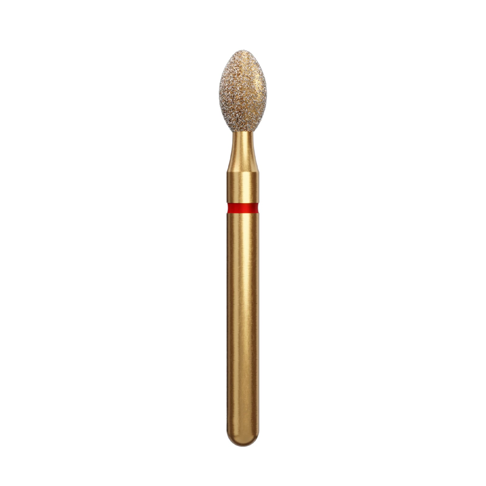 Alpen Multi-Use Diamond Instrument FG #KS4 Egg 2.4mm Fine Grit, Red Ring, Pack of 5
