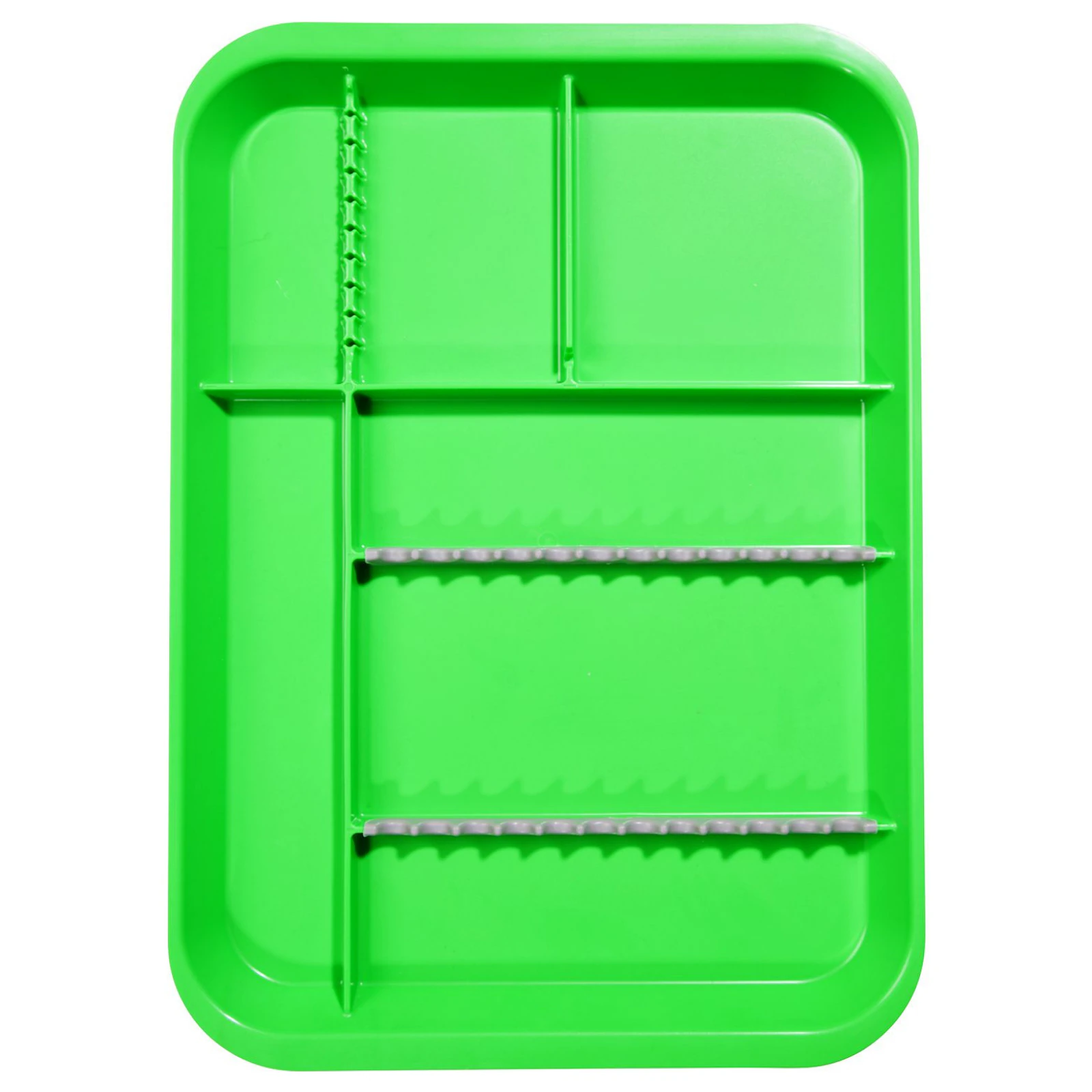 Zirc B-Lok Divided Set-Up Tray, Size B, Neon Green, 13-3/8" x 9-5/8" x 7/8", 20Z451-P