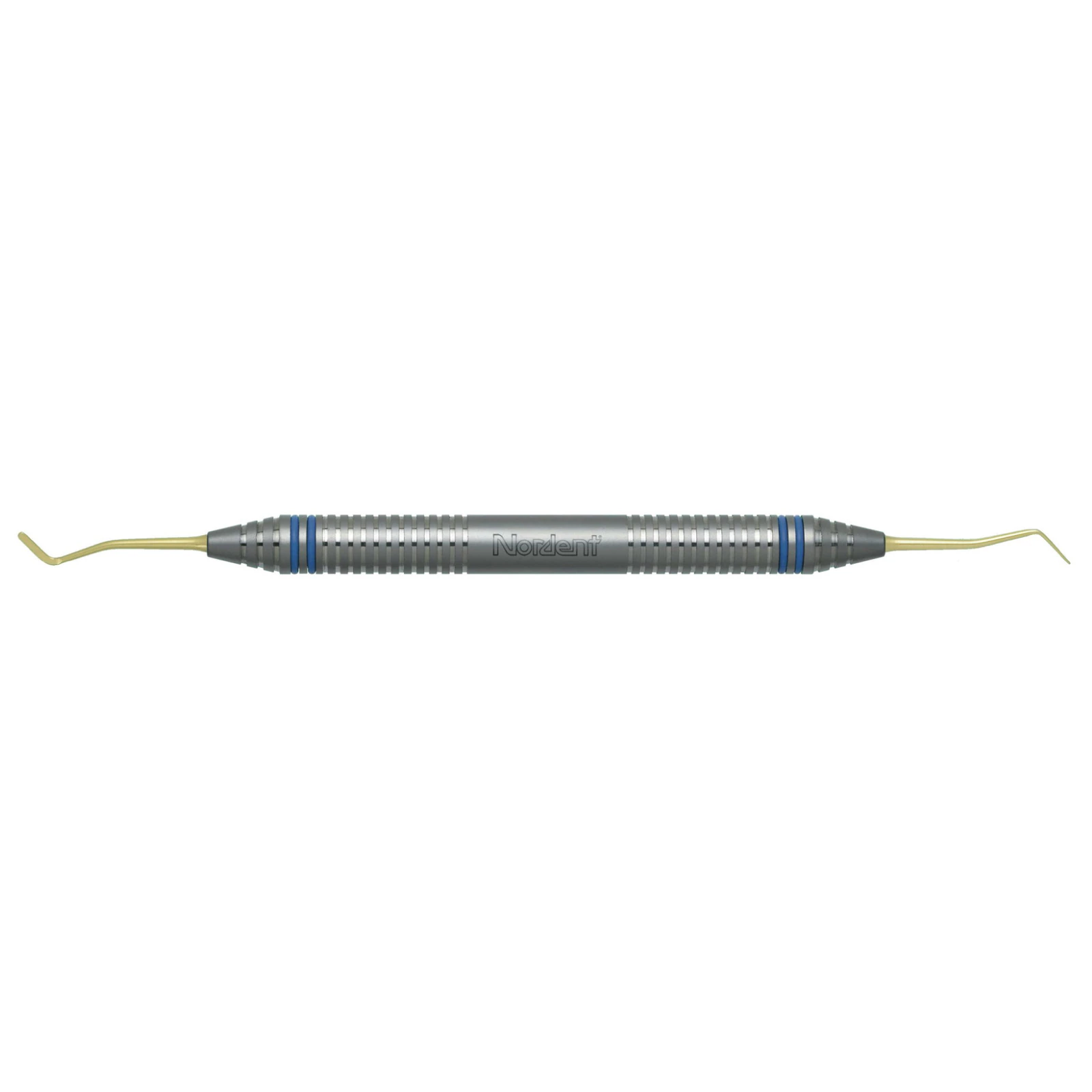 Nordent #8A Composite Placement Instrument, Double Paddle, Titanium Nitride Coated, DuraLite® ColorRings™ Handle, Stainless Steel, Double End