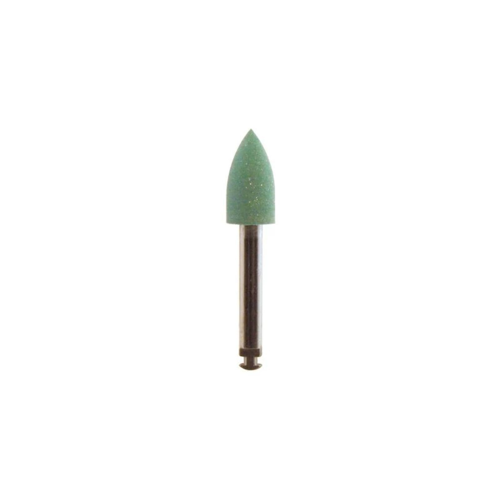 Meisinger 9741G-030-RA-GRN Ceramic/Porcelain Polisher, Flame Coarse Green, Right Angle, 3mm Head, 2/Pack