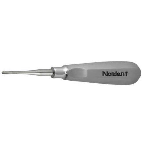 Nordent Titanium-Nitride Elevator #81, Modified Apexo, Straight, Single-End, 3.0mm Blade, #201 Handle