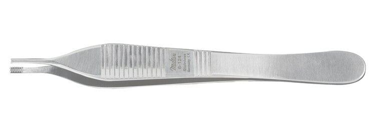 Brown-Adson Forceps, Serrated Tips, Stainless Steel, Miltex Instrument