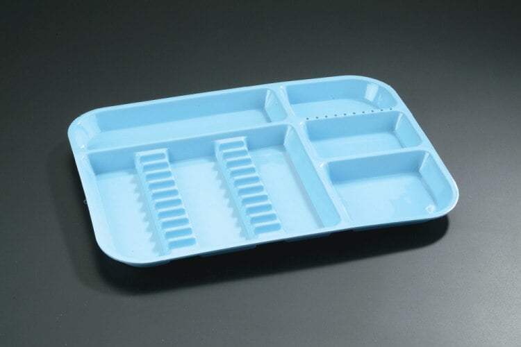 Divided Tray Size B, Neon Tangerine