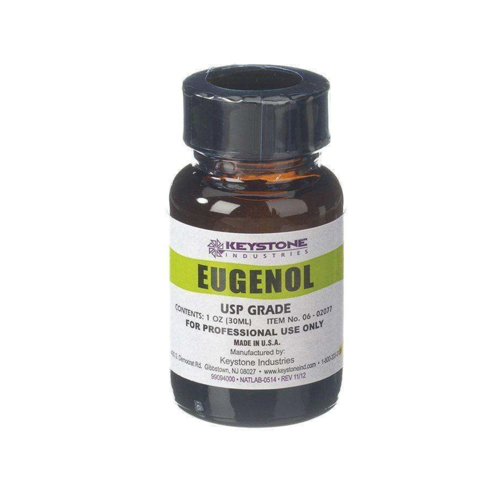 Keystone Eugenol USP Liquid, 1 oz (30mL) Bottle, 06-02077