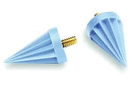 Young Dental Prophy Pointed Polisher, Latex-Free, Firm, Blue, Screw-Type, 144/Box, 059701