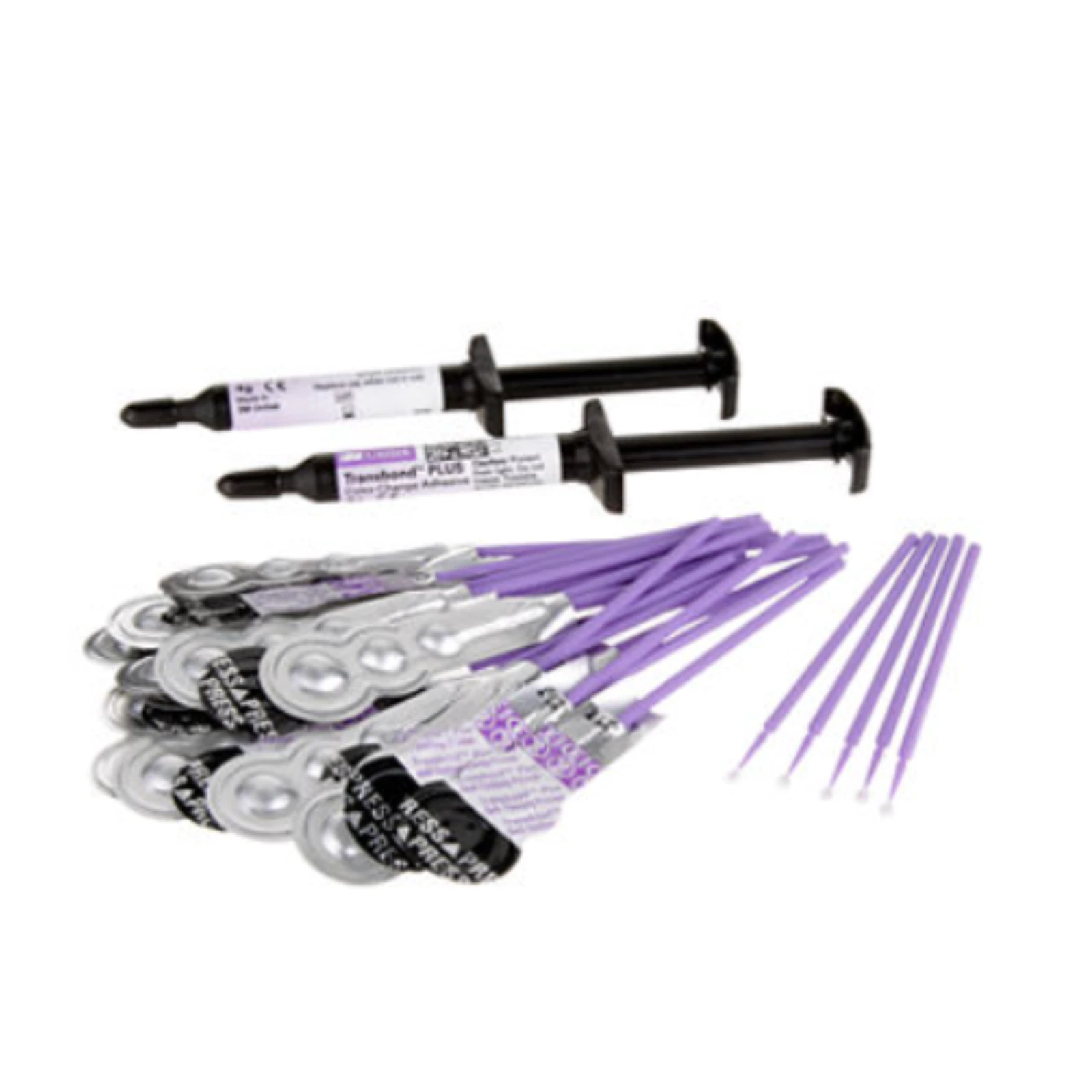 Transbond Plus Color Change Adhesive Syringe Kit with Self Etching Primer, (2) 4g Syringes + (20) Single-Patient Use Foil Packs