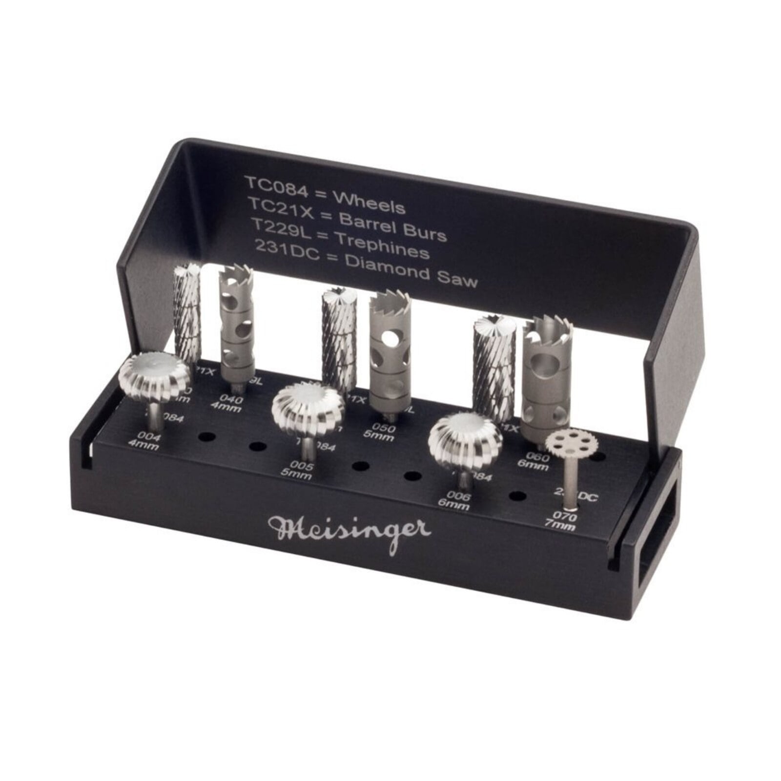 Meisinger Transfer Control Essentials Kit, Right Angle (RA), 12-Piece Surgical Rotary Kit