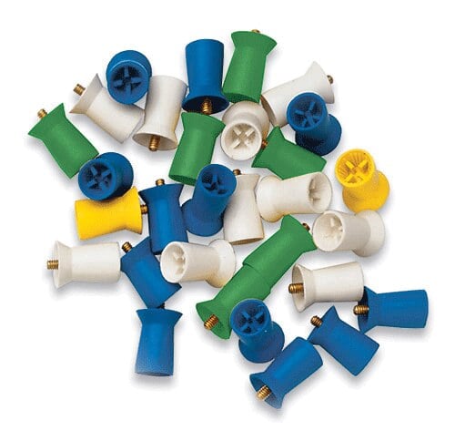 Waterpik Prophy Cups, Rib/Web Latch Type, Firm, Yellow, 144/Pk