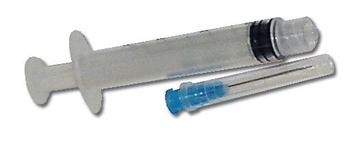 Monoject Endo Irrigation Syringe/Needle, 23G x 1.25", Luer-Lock, Sterile, 100/Box
