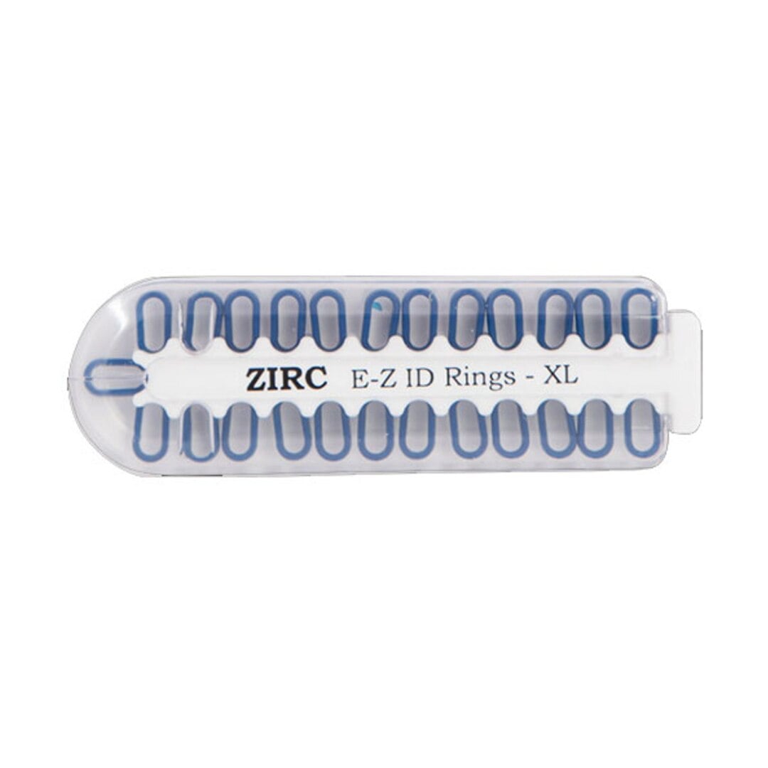 Zirc E-Z ID Instrument Rings XL, Midnight Blue, 25/Pk, 70Z000T