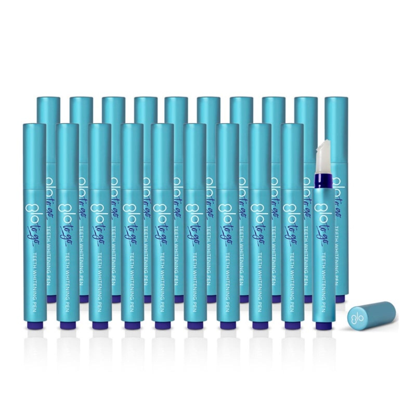 GLO Science GLO-To-Go Whitening Pen Value Pack, 20 Pens, Cinnamint, 10% Hydrogen Peroxide