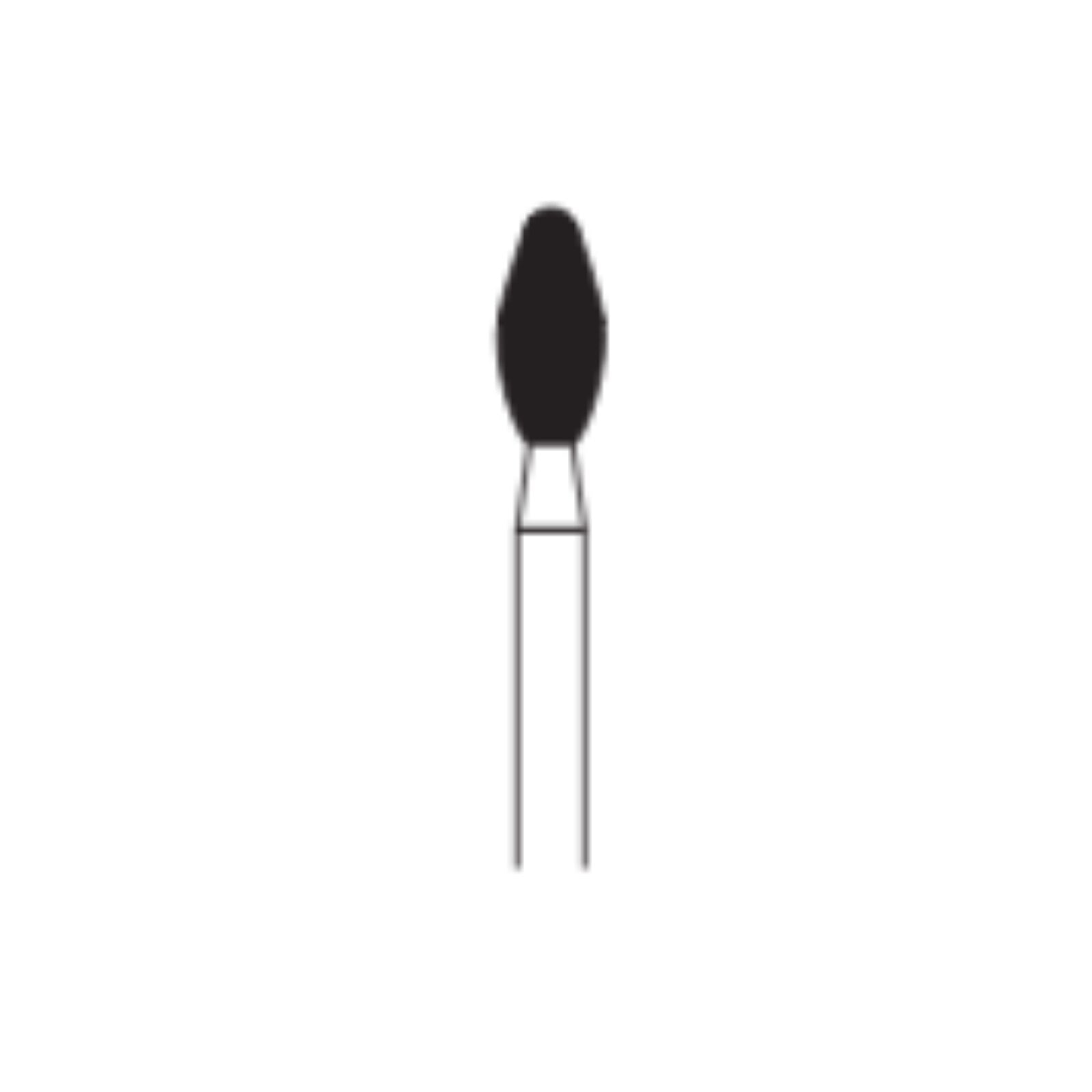 Football Diamonds 369-023F, Multi-Use Dental Diamond Burs, 6/Pk