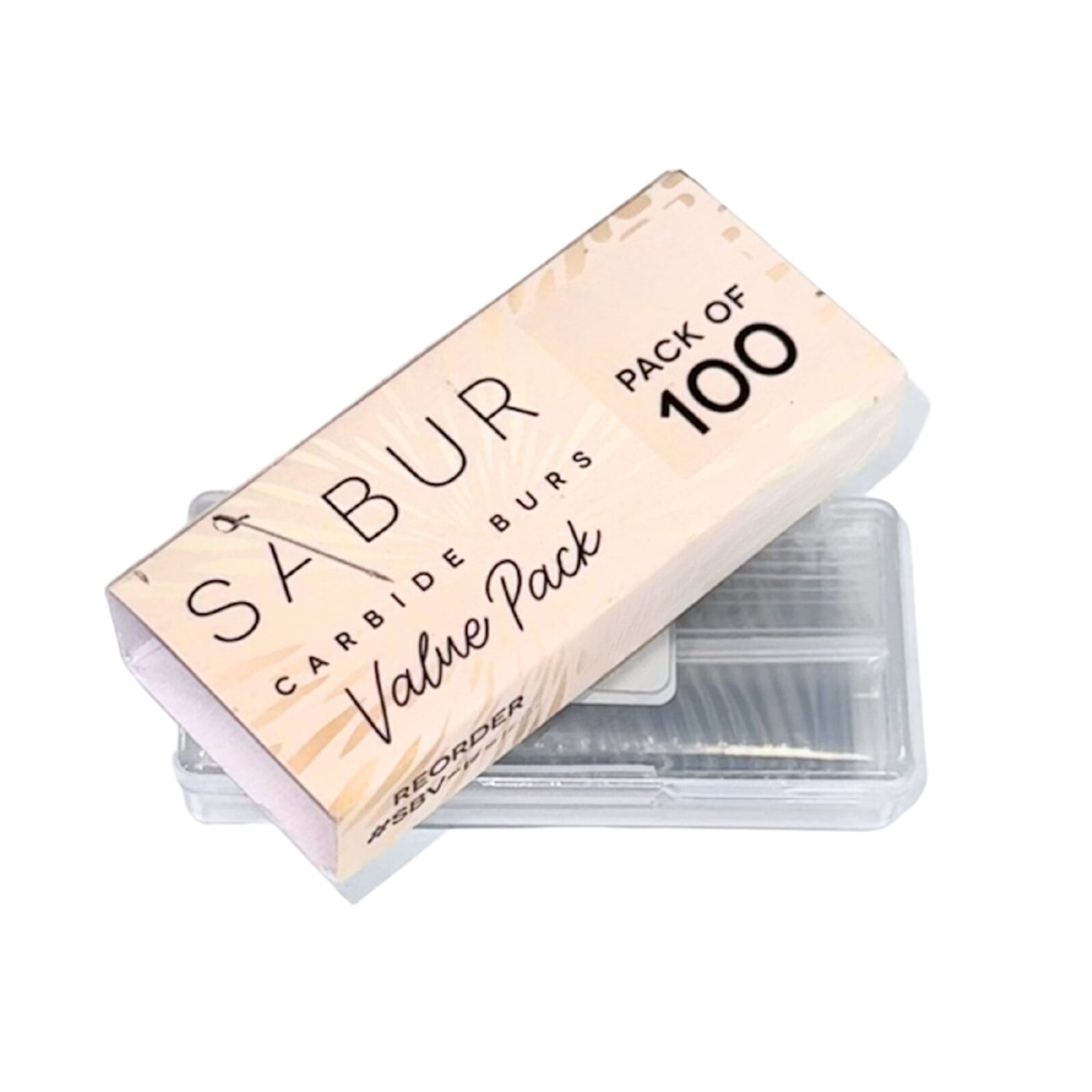 SABUR Carbide Burs Value Pack FG #331 Pear Shaped, 100/Pk