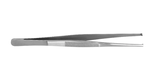 Tissue Forceps, 6 inch, 2x3 Teeth, Stainless Steel, Ratchet Lock