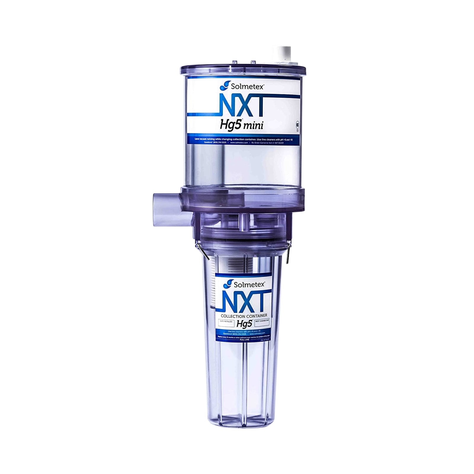 Solmetex NXT Hg5/Hg5 Mini Amalgam Separator Replacement Upgrade with Floor/Wall Mount Brackets