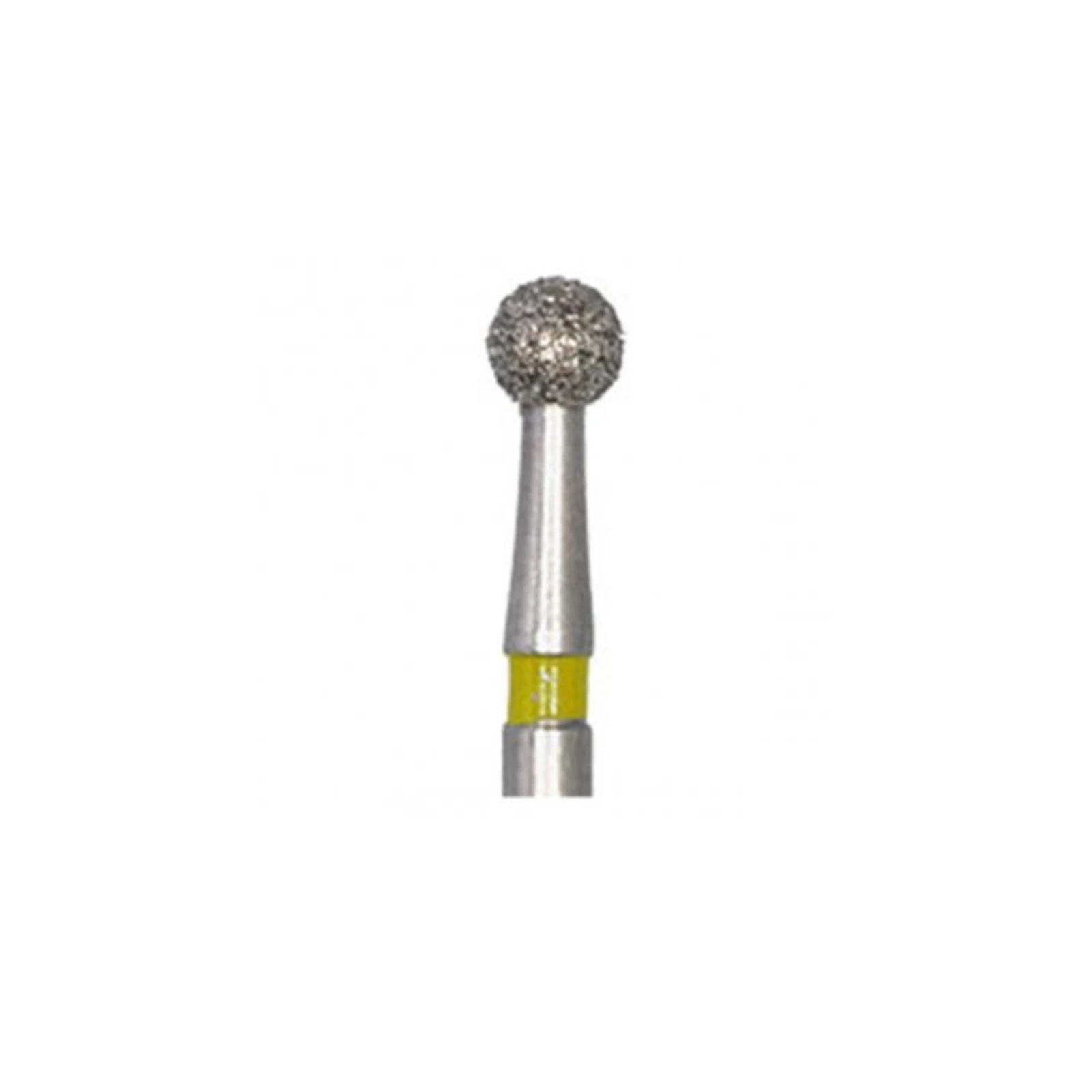 Meisinger 801C-023-HP Diamond Bur, Round, 2.3 mm, X-Fine Grit, High-Speed, 5/Pk