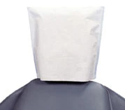 Headrest Cover Paper/Poly 10x13 White, 500/Case