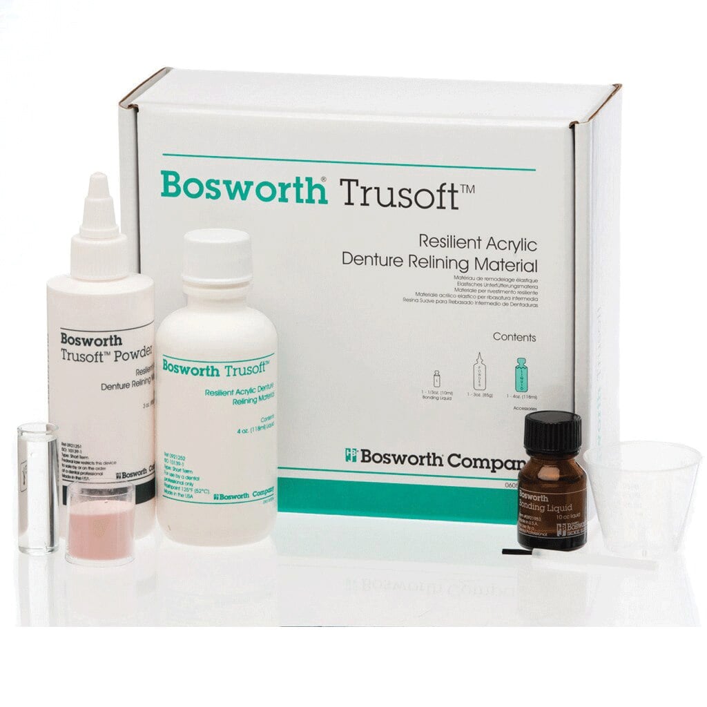 Keystone Trusoft Resilient Denture Acrylic Relining Material Liquid Only, 8 oz