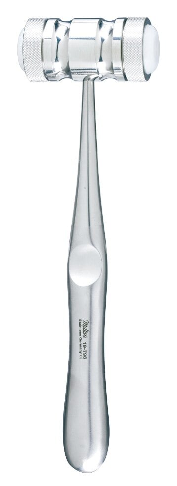 Mead Mallet with Replaceable Nylon Caps, Stainless Steel, Miltex Instrument